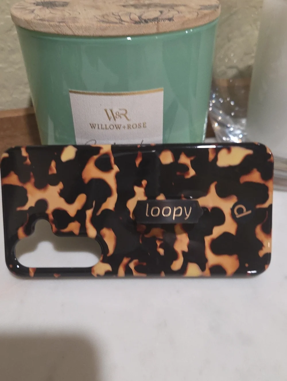 Loopy Case Tortoiseshell Phone Case - Black & Brown